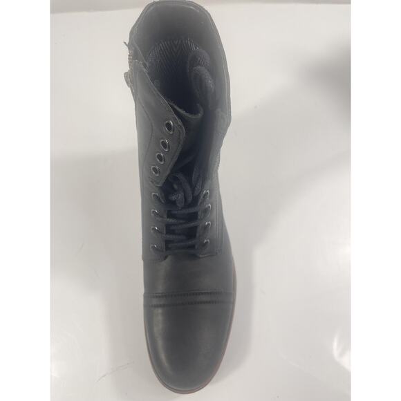 Steve Madden Boots Mens Size 8 Black Troopah-C Leather Combat Ankle New Box main image 8